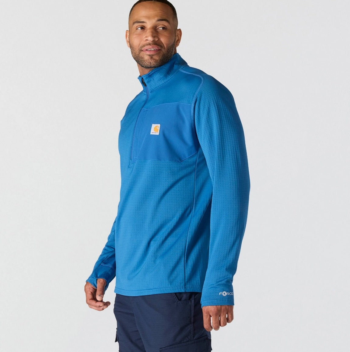 Carhartt Men's Mock Neck Half Zip T-Shirt