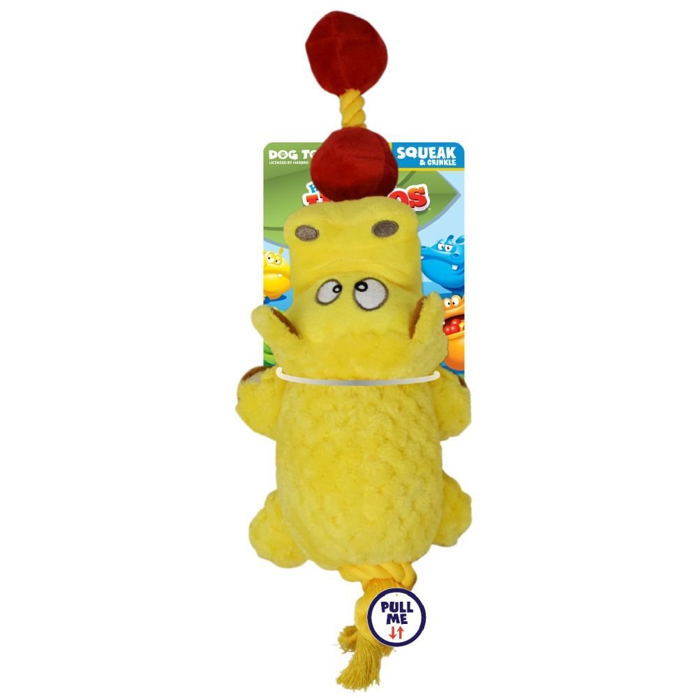Hasbro Dog Toy - Hungry Hippo Squeak & Tug
