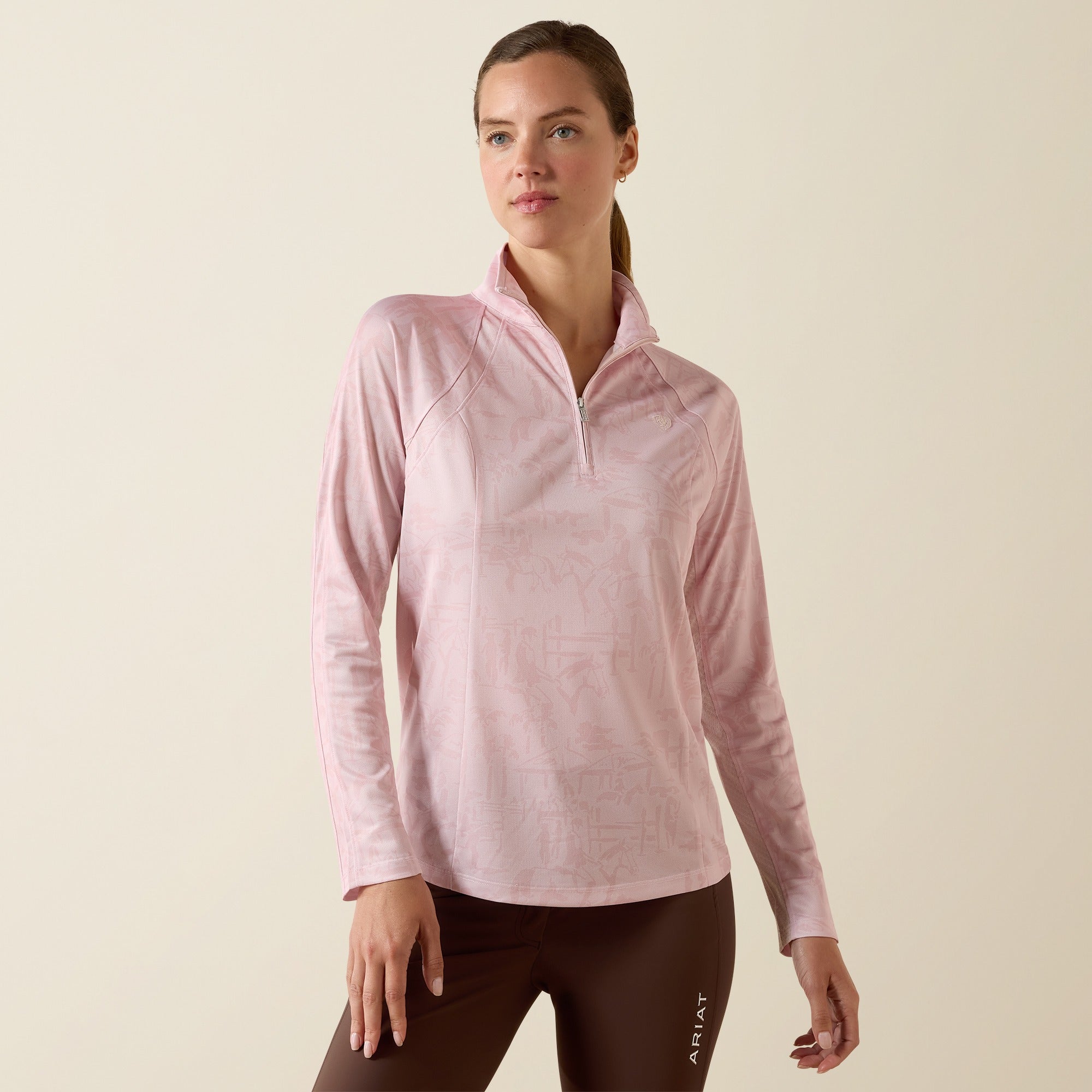 Ariat Women's Sunstopper 3.0 1/4 Zip Baselayer