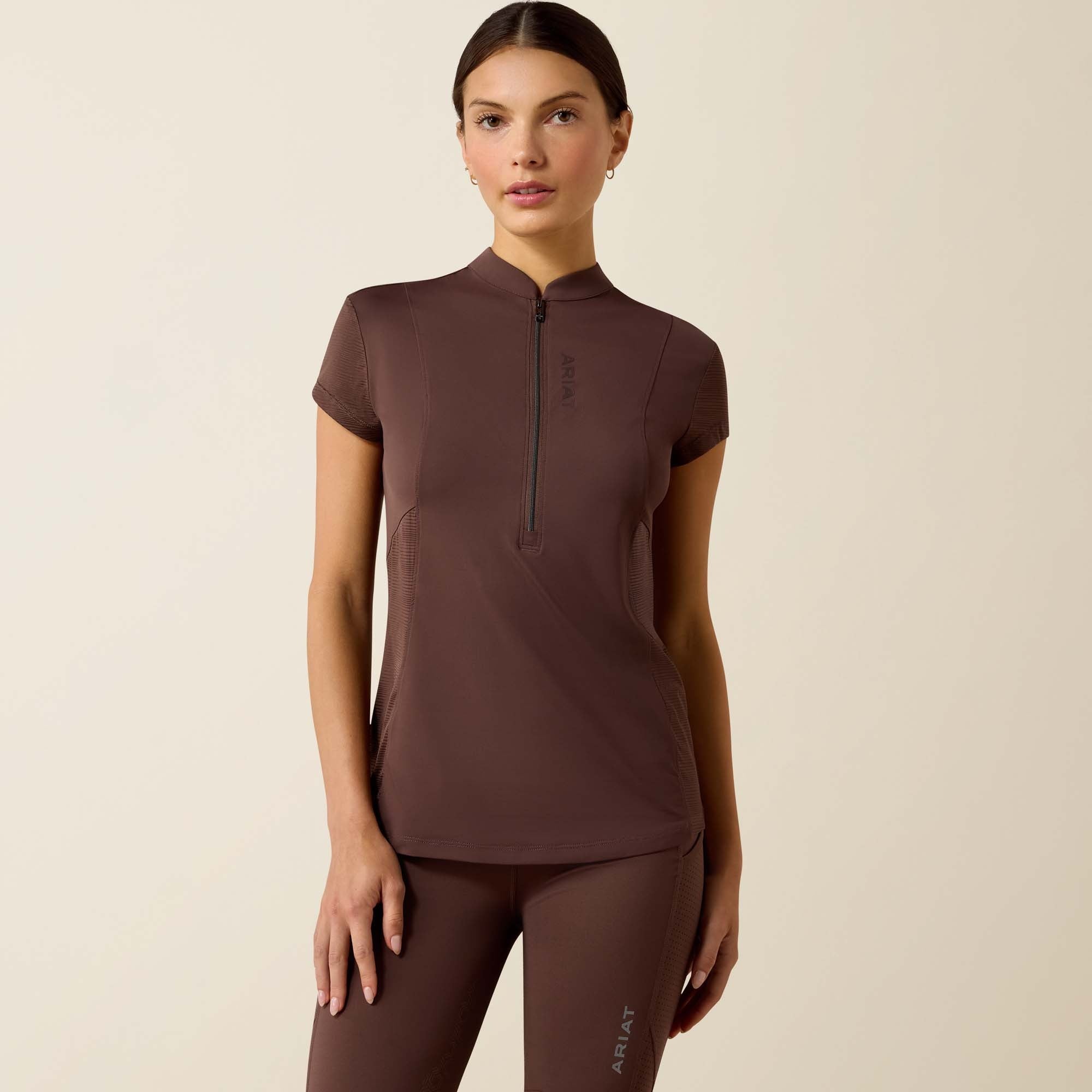 Ariat Women's Breathe 1/2 Zip Short Sleeve Baselayer