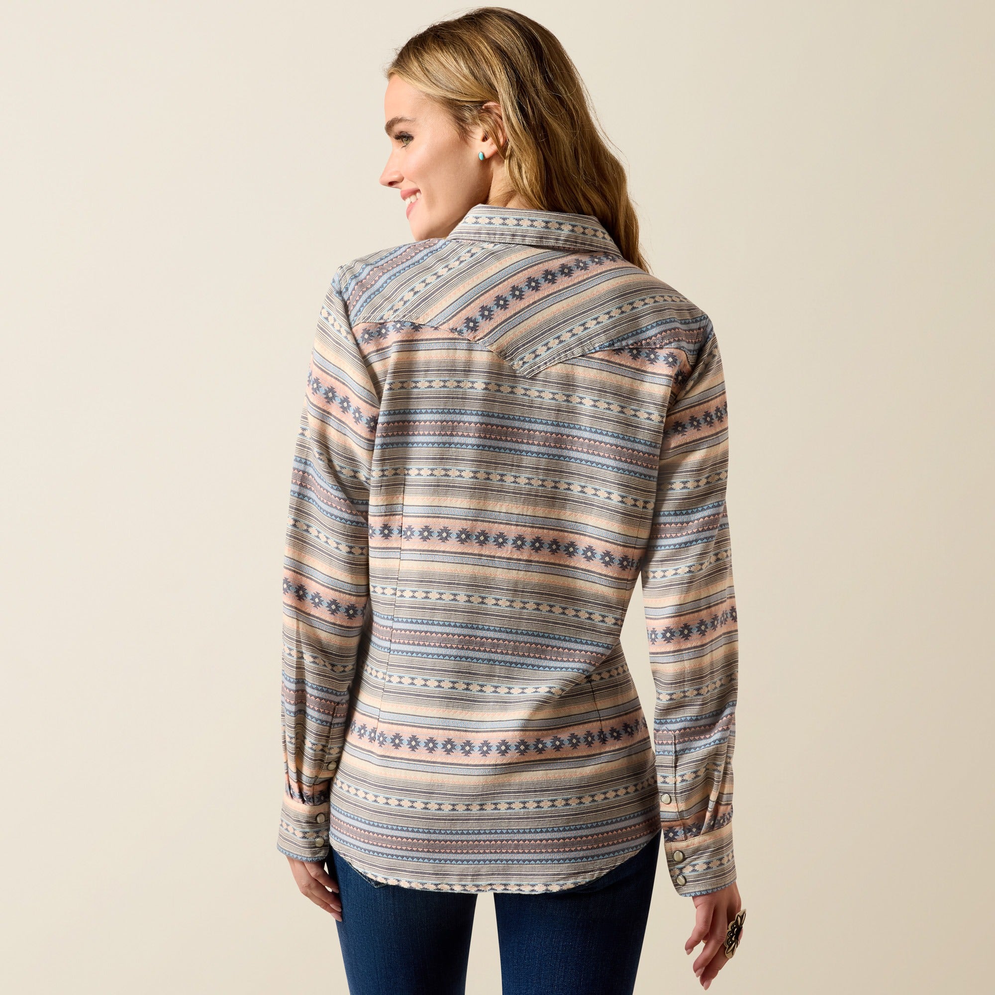 Ariat Women's Arizona Western Snap Shirt Long Sleeve