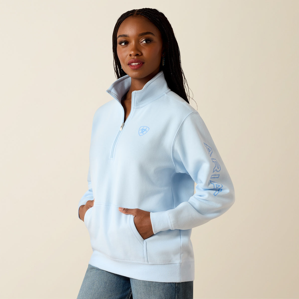 Ariat Women's Foundation Logo 1/2 Zip Sweatshirt
