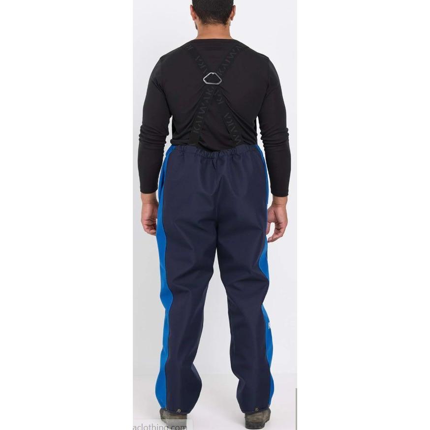 Kaiwaka Men's Stormforce Blue Bib Overtrouser