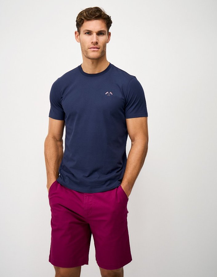 Crew Clothing Men's Bound Ribbed T-Shirt