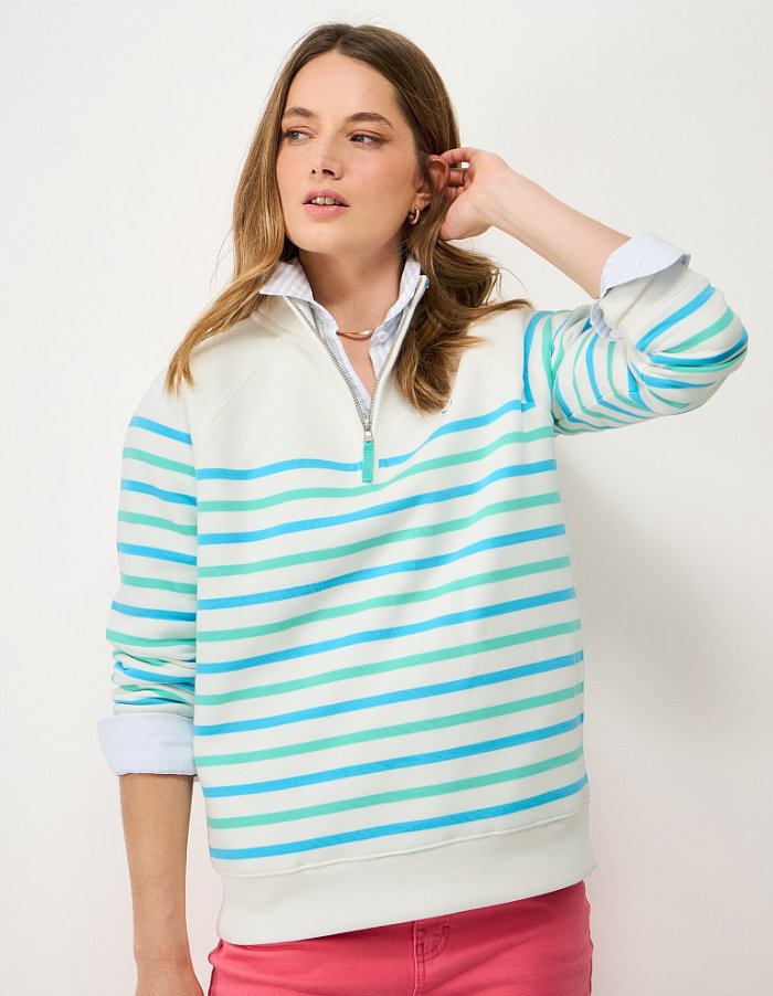 Crew Clothing Women's Half Zip Sweatshirt
