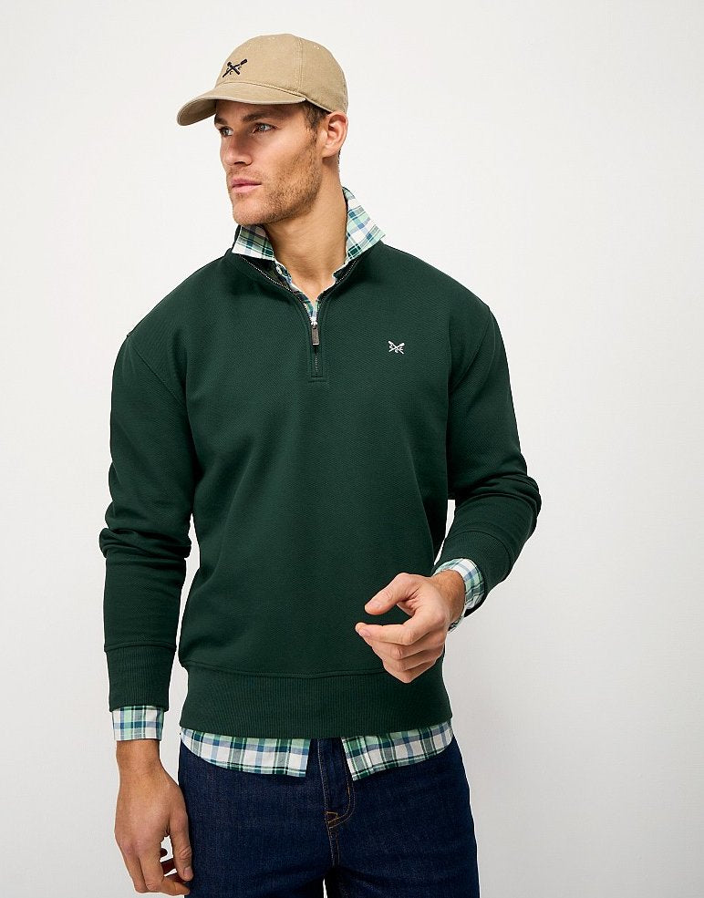 Crew Clothing Men's Pique Half Zip