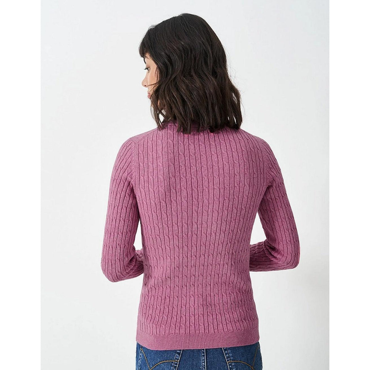 Crew Clothing Women's Heritage Crew Neck Cable Jumper