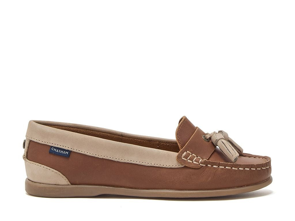 Chatham Pulau Tassel Loafers Tan/Sand