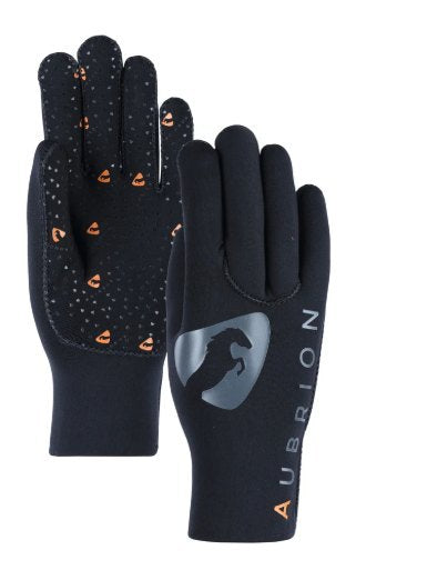 Shires Aubrion SuperGrip Yard Gloves - Childs, Black