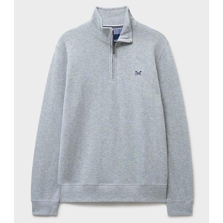 Crew Clothing French Rib 1/2 Zip Sweatshirt