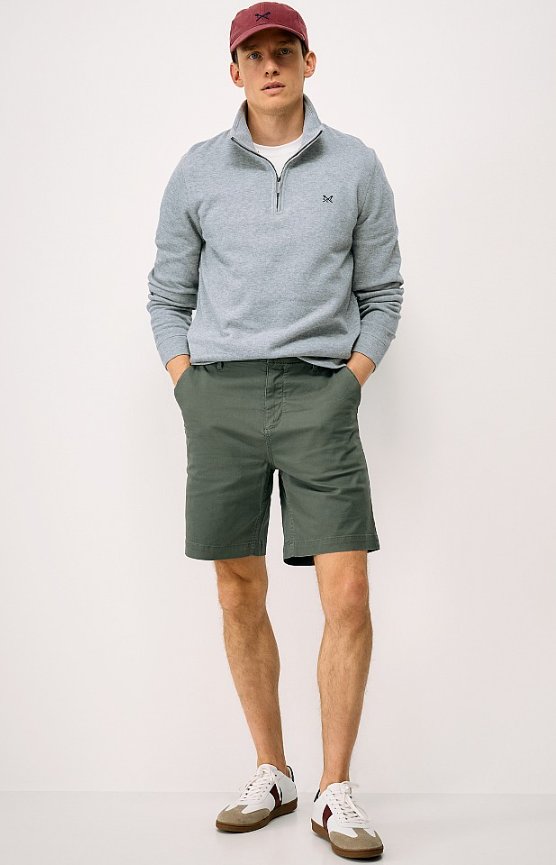 Crew Clothing French Rib 1/2 Zip Sweatshirt