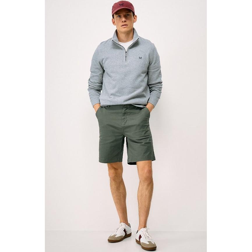 Crew Clothing French Rib 1/2 Zip Sweatshirt