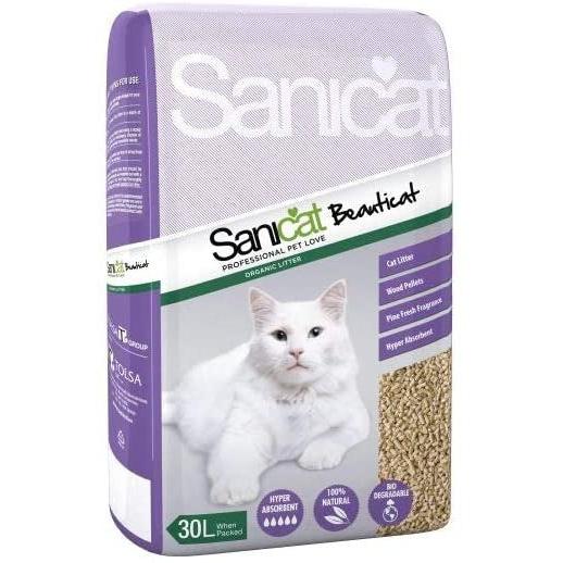Sanicat Cat Litter Beauticat Wood 30l