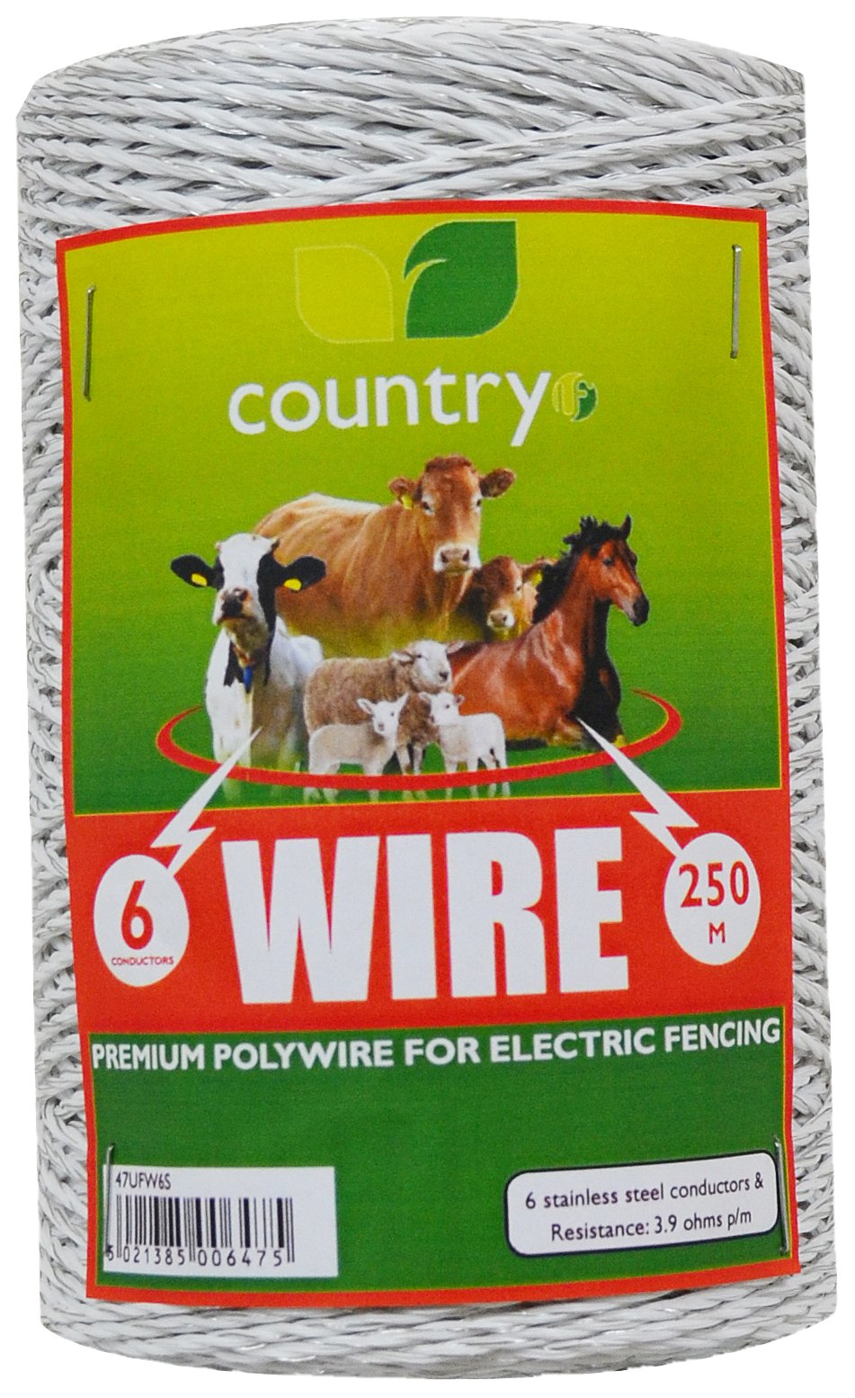 Country Polywire 6 Strand 250m