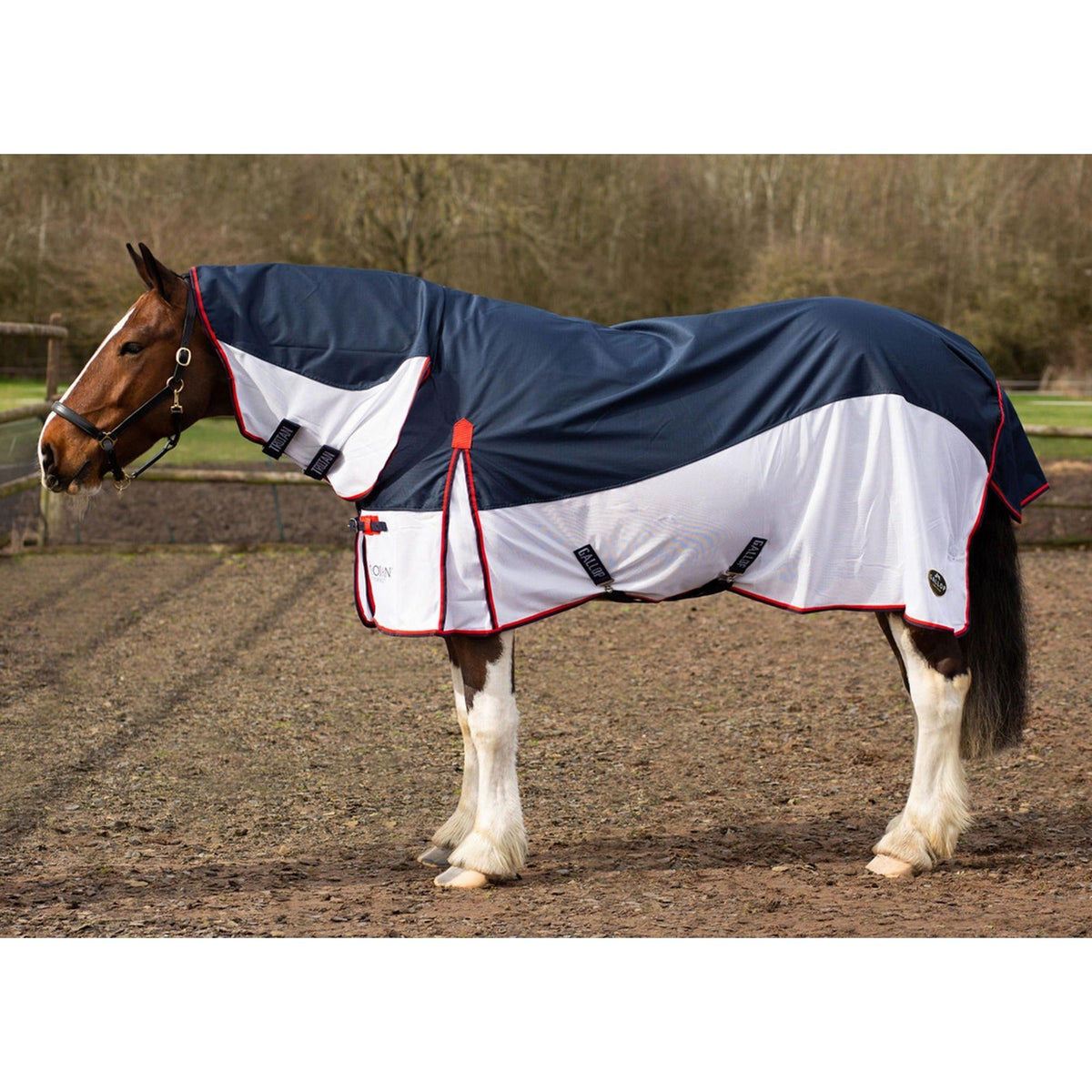 Gallop Turnout Fly Rug Navy