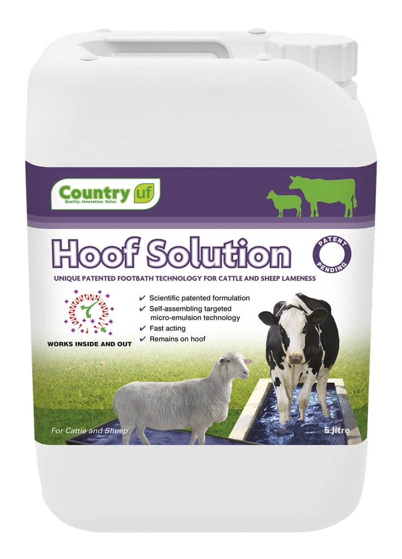 Country Hoof Solution For Footbathing Cattle & Sheep - 5l