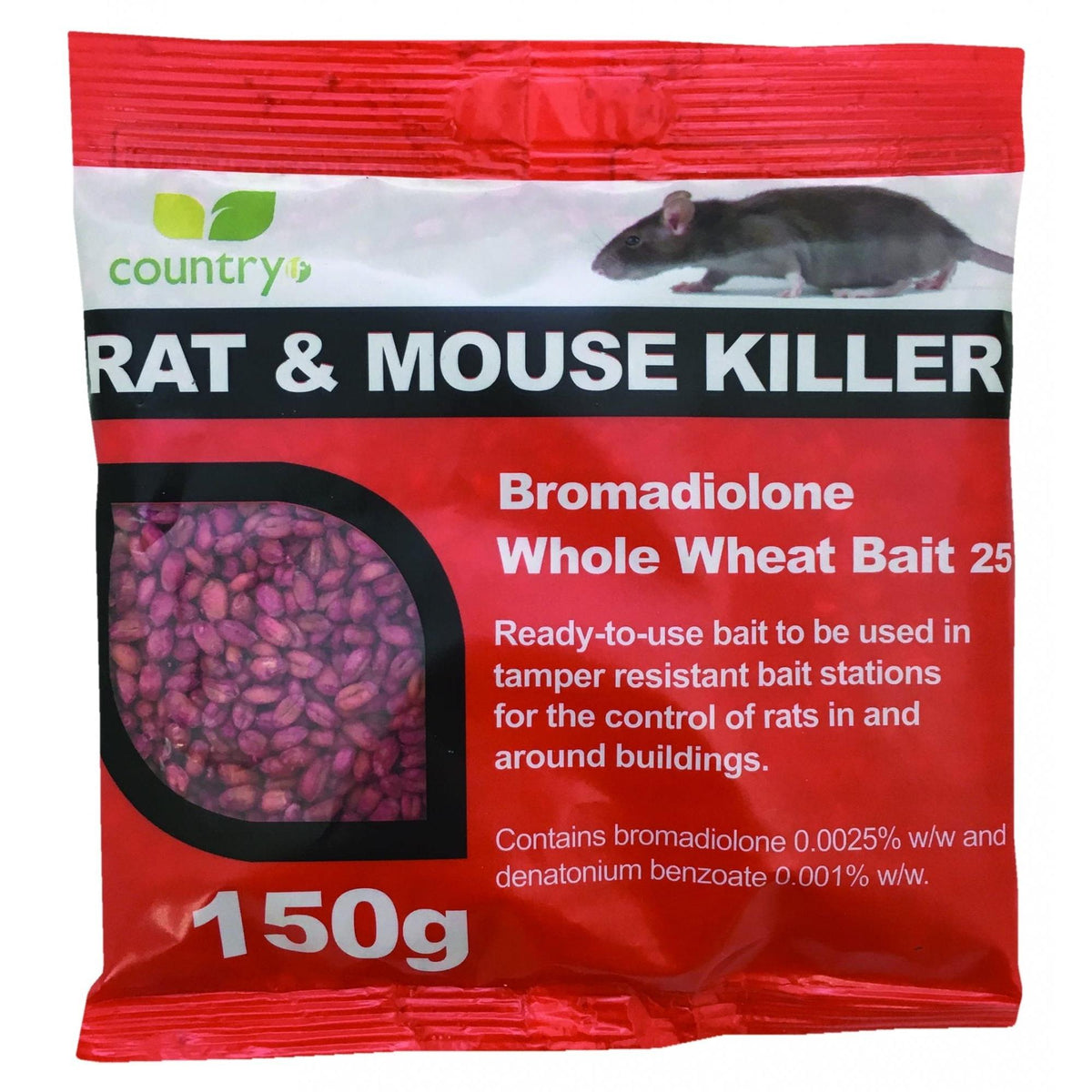 Country Bromadiolone Whole Wheat 150g Sachet