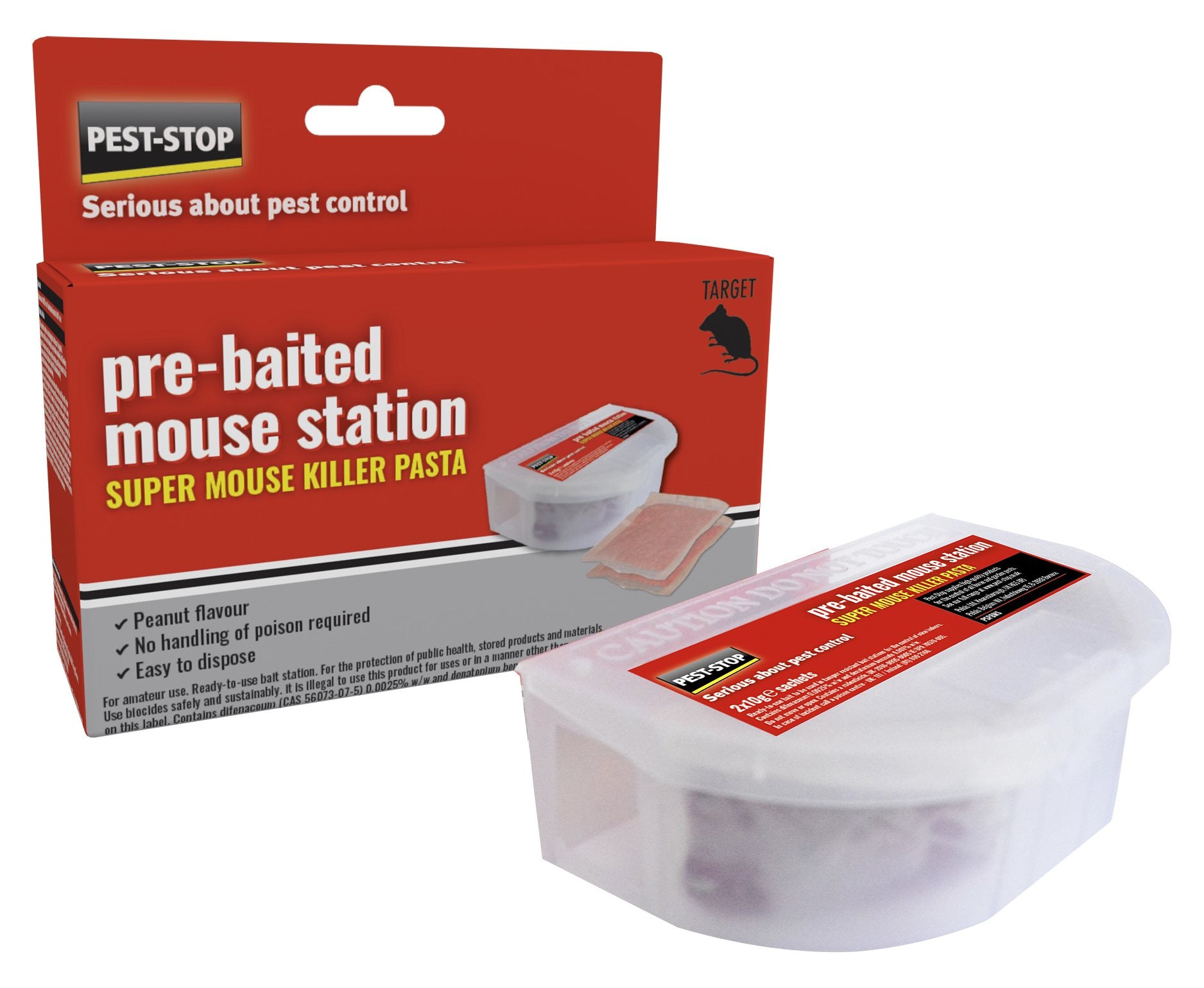 Super Mouse Killer Pasta Pre Baited Station 2x10g