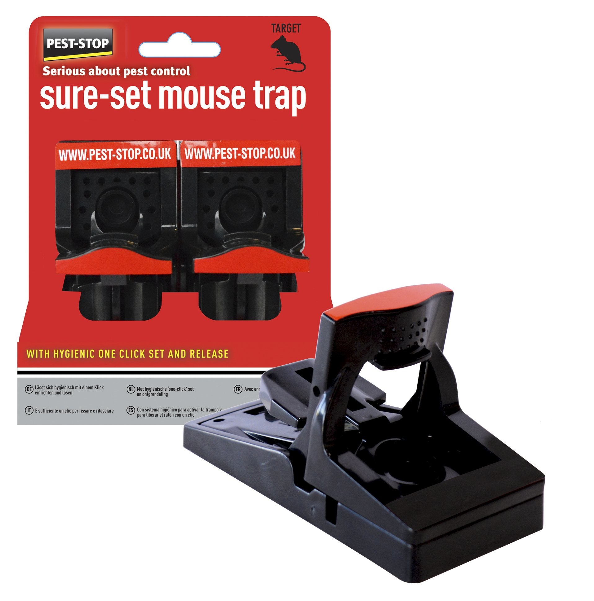 Pest-stop Mouse Trap Sure Set - Plastic