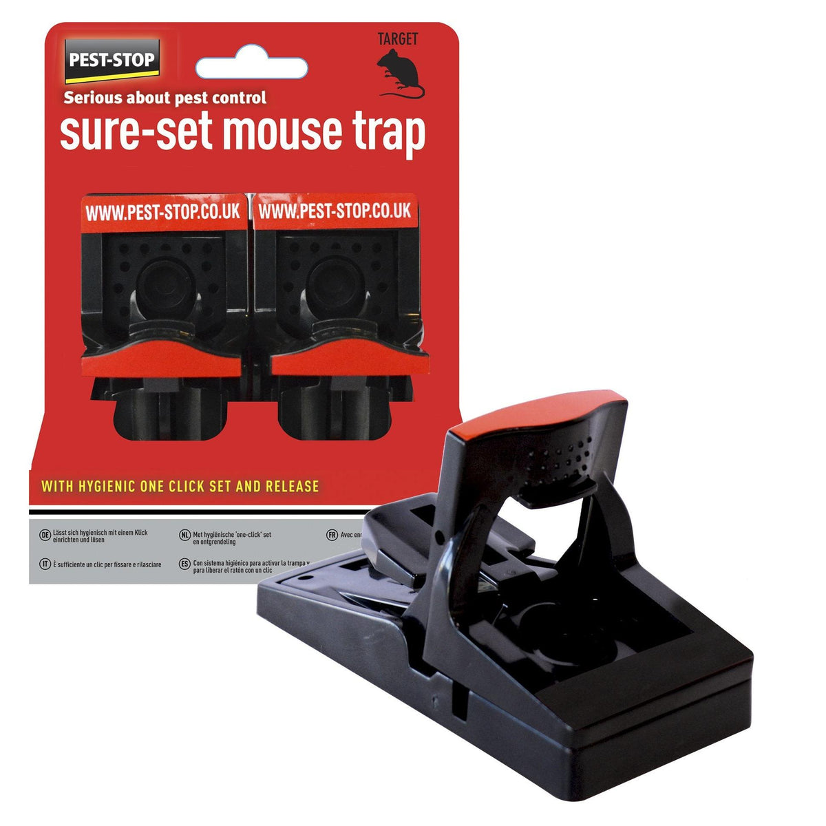 Pest-stop Mouse Trap Sure Set - Plastic
