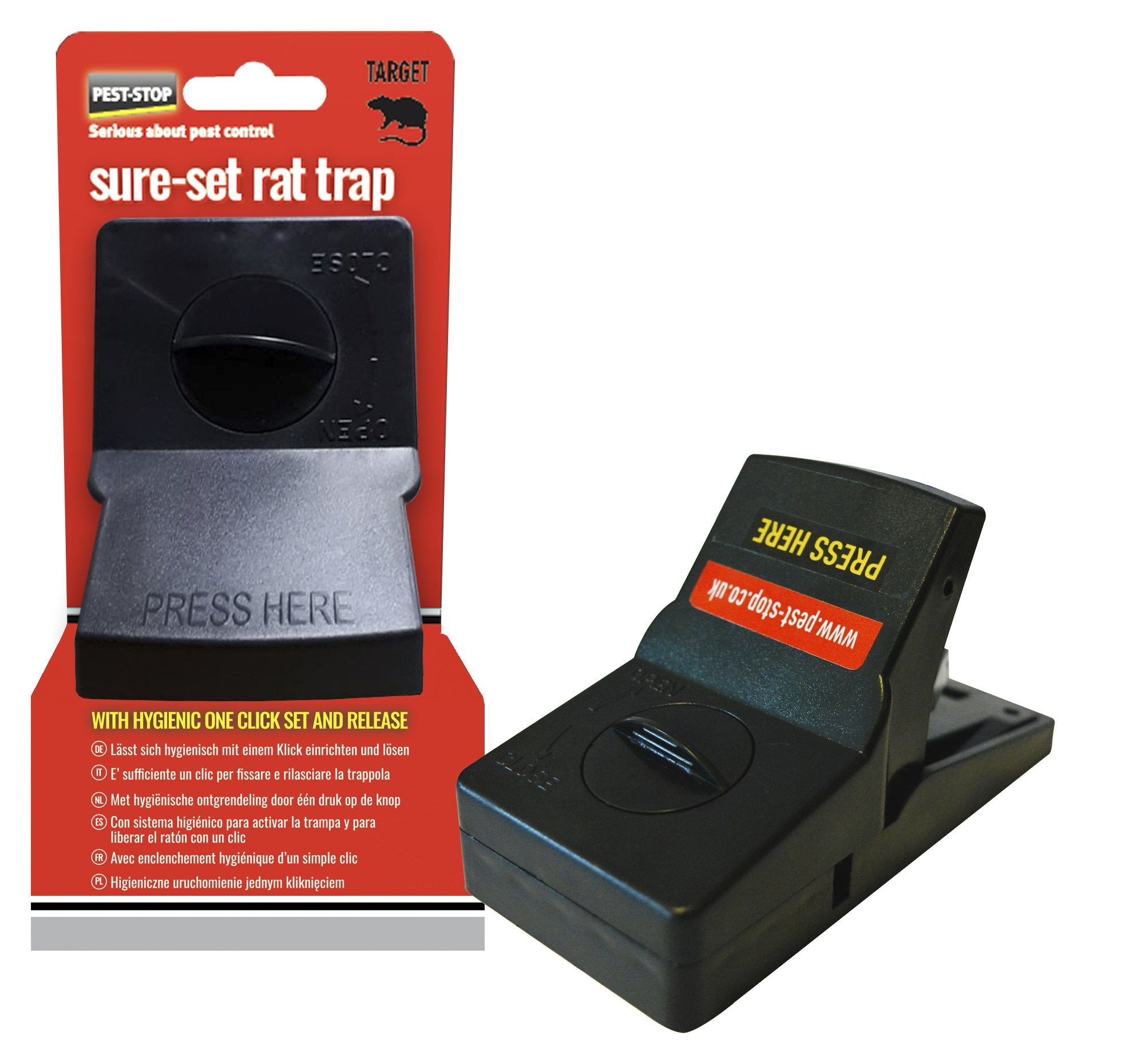 Pest-stop Rat Trap Sure Set - Plastic