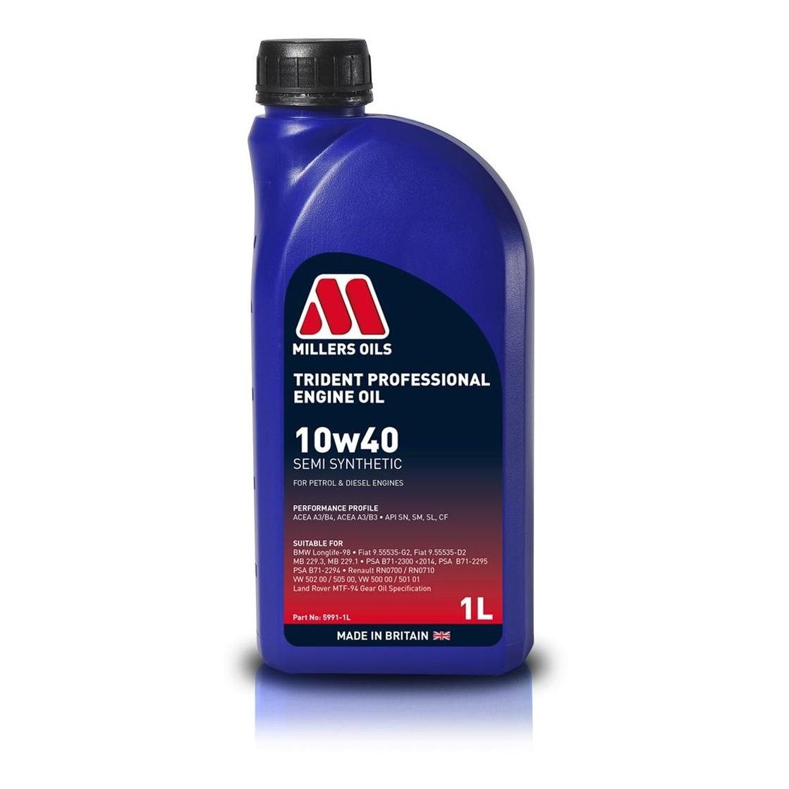 Trident 10w40 Semi Synthetic - 1l