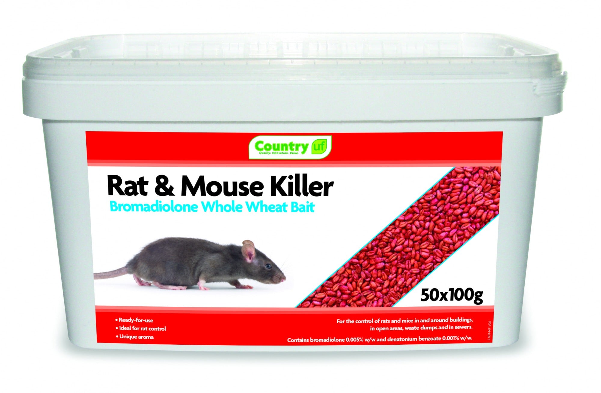 Country Bromadiolone Whole Wheat Bait-bags - 5kg