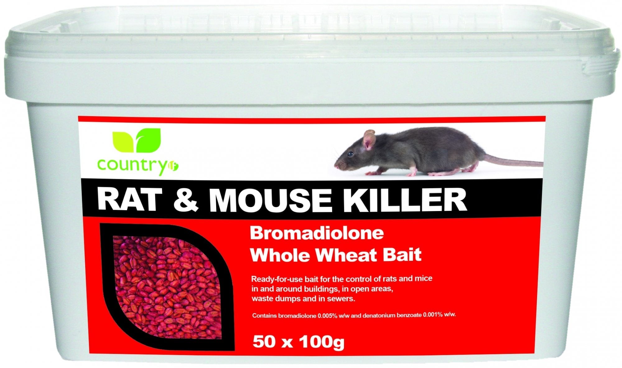 Country Bromadiolone Whole Wheat Bait-bags - 5kg