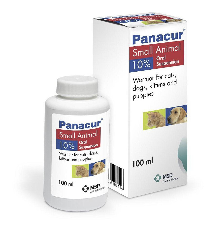 Panacur Worming 10% Oral Suspension | Cats, Kittens, Dogs & Puppies - 100ml