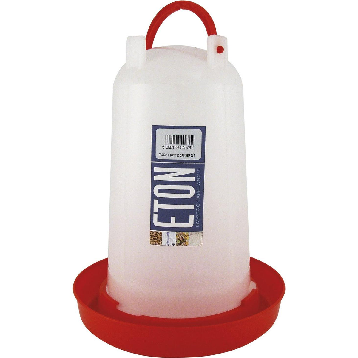 Plastic Poultry Drinker Red/green Base