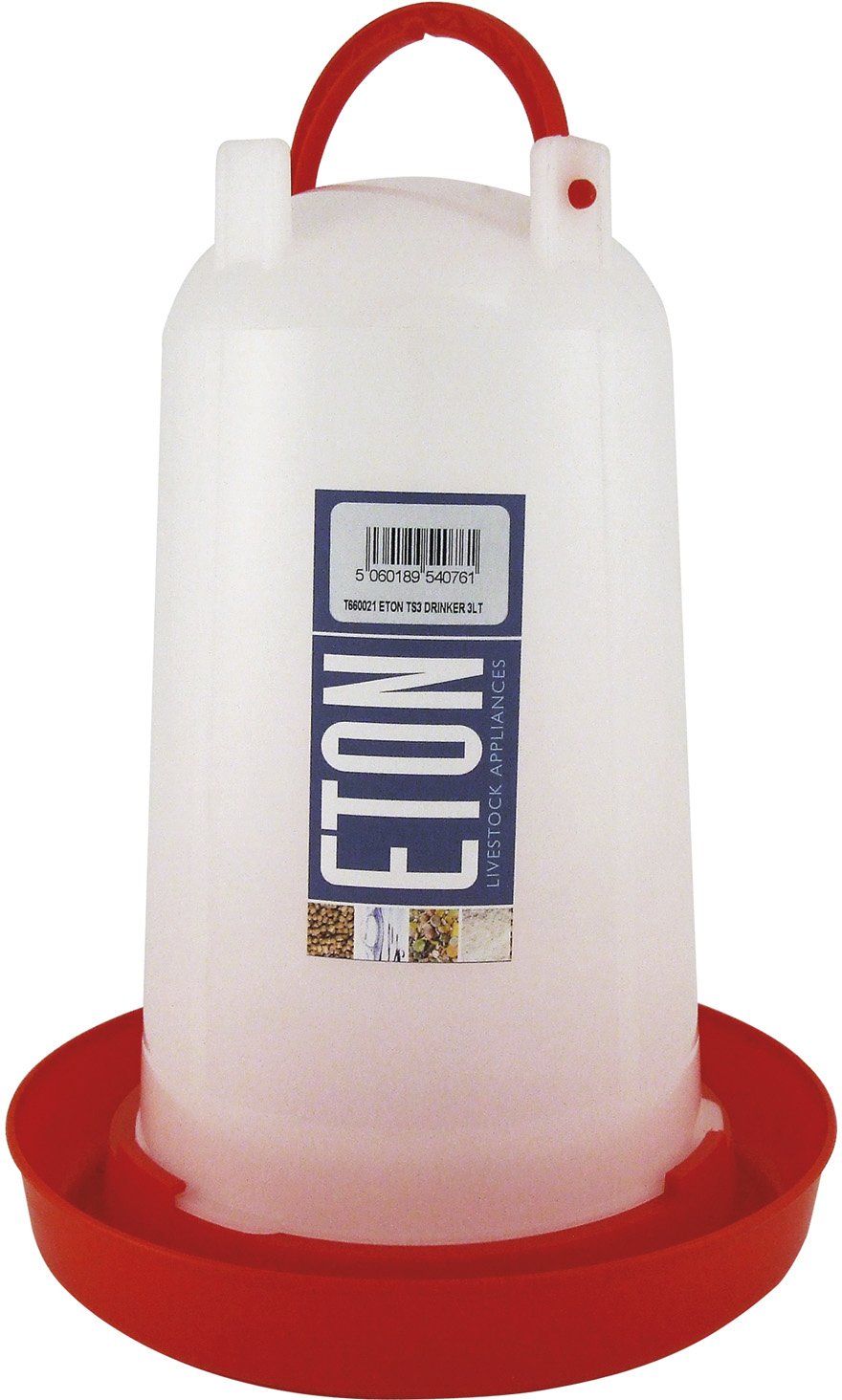 Plastic Poultry Drinker Red/green Base