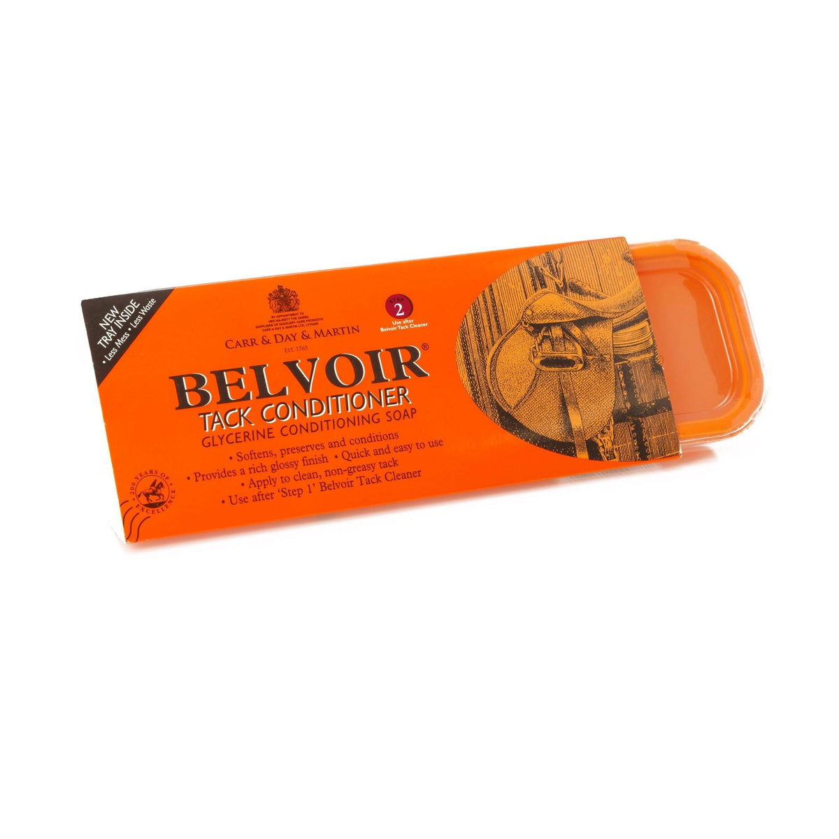 Belvoir Tray Conditioner Saddle Soap  Step 2 Bar 250g