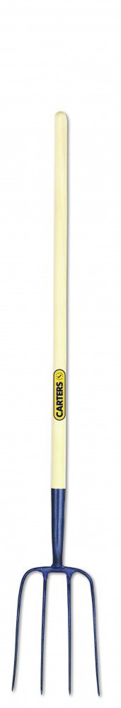 Manure Fork - Wood 4 Prong Long Handled