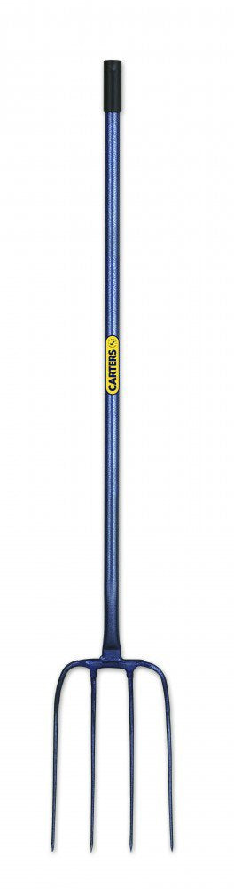 Manure Fork - Metal 4 Prong Long Handled