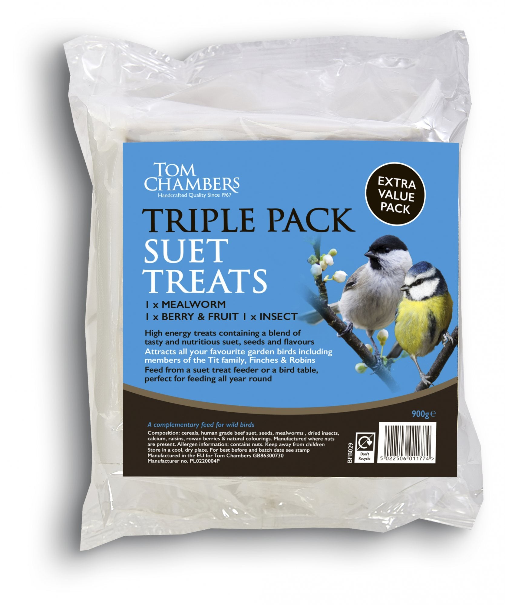 Tom Chambers Suet Treat Triplepk