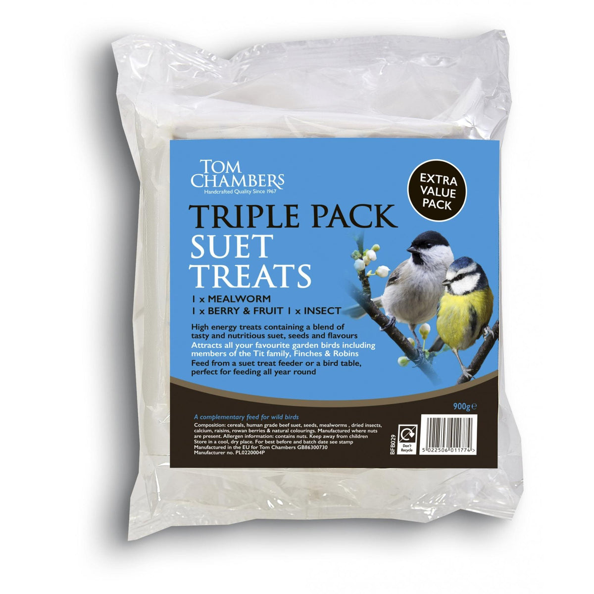 Tom Chambers Suet Treat Triplepk