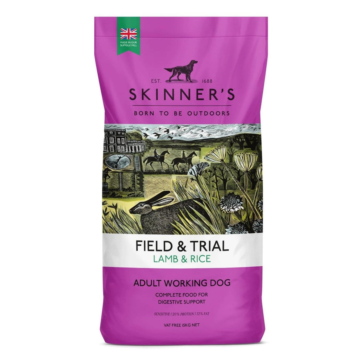 Skinners F&t Adult - Lamb & Rice - 15kg