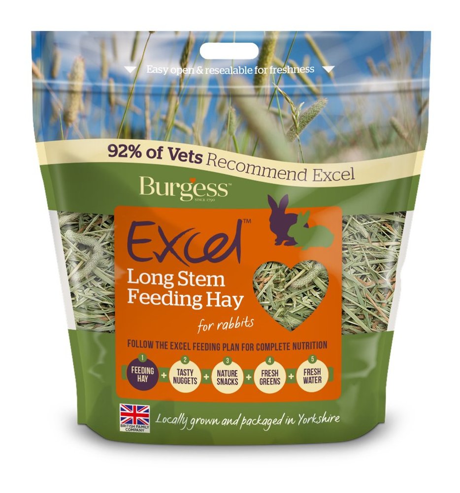 Burgess Excel Long Stem Feed Hay - 1kg