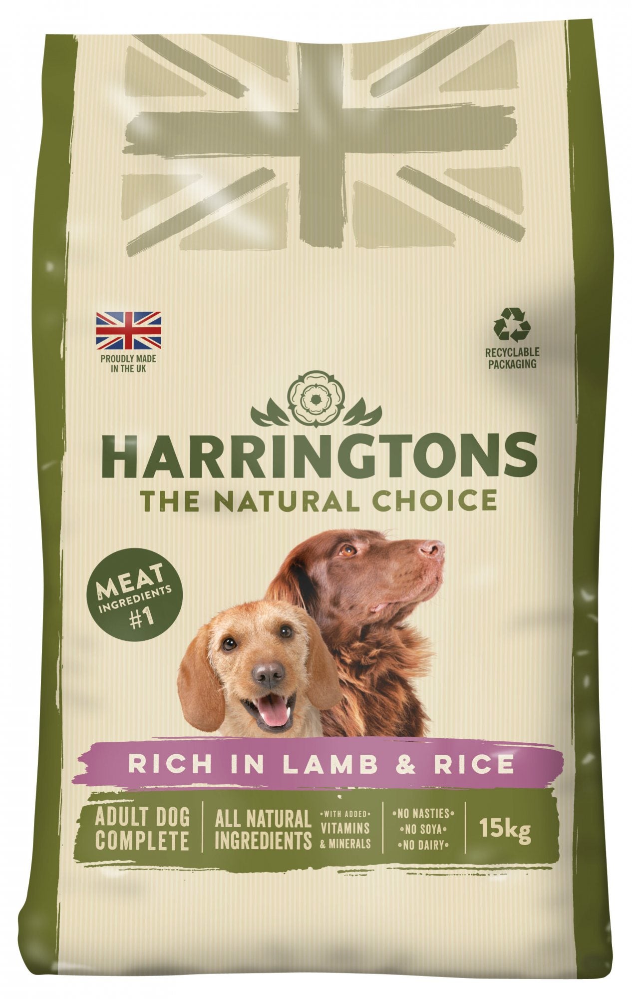 Harringtons Lamb & Rice Dog Food - 15kg
