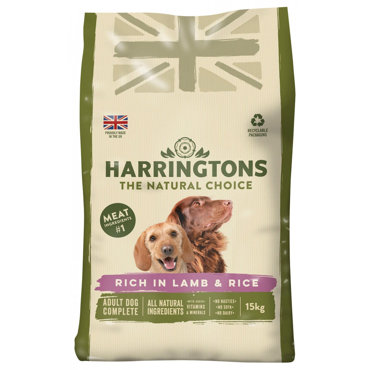 Harringtons Lamb & Rice Dog Food - 15kg