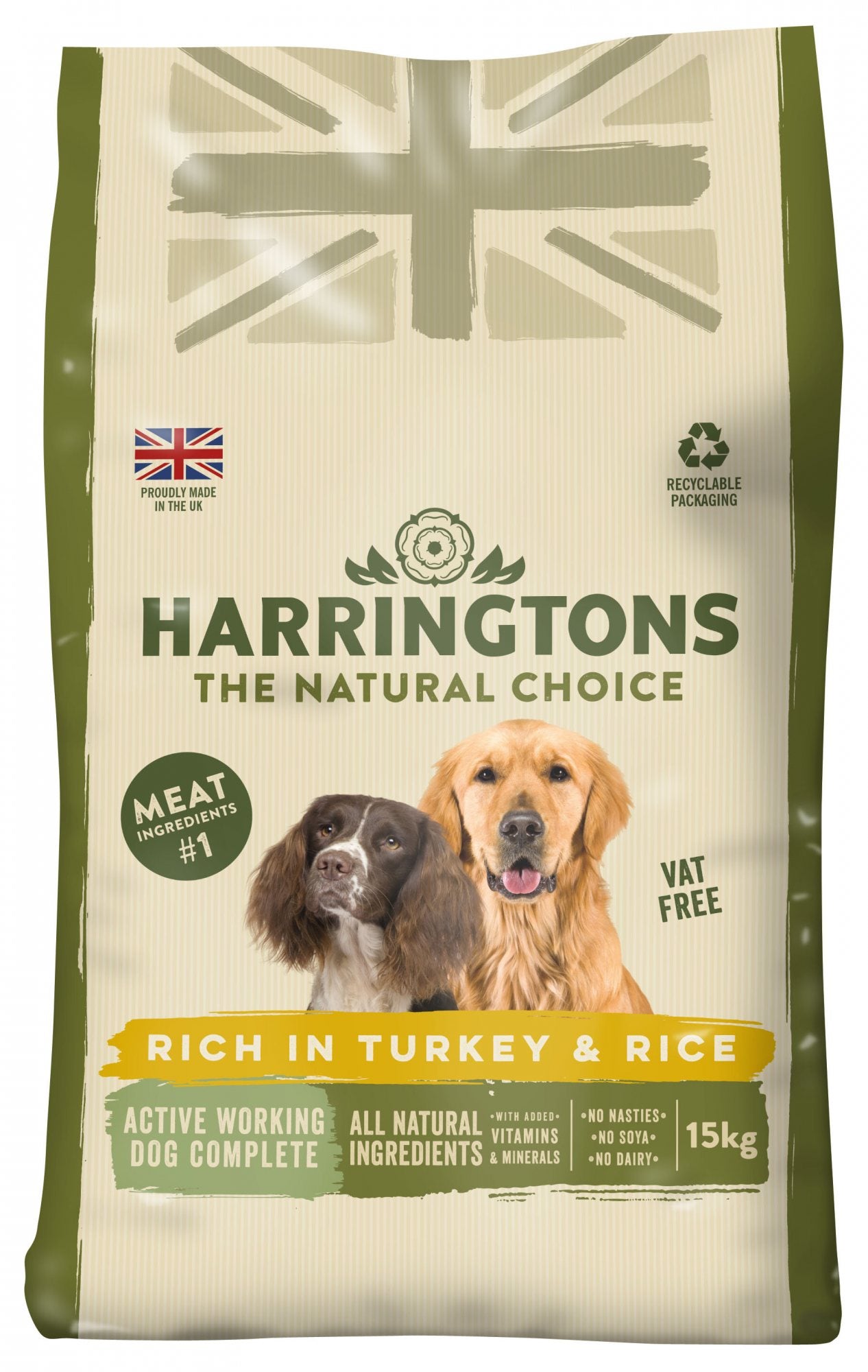 Harringtons Active Worker Dog Food - 15kg