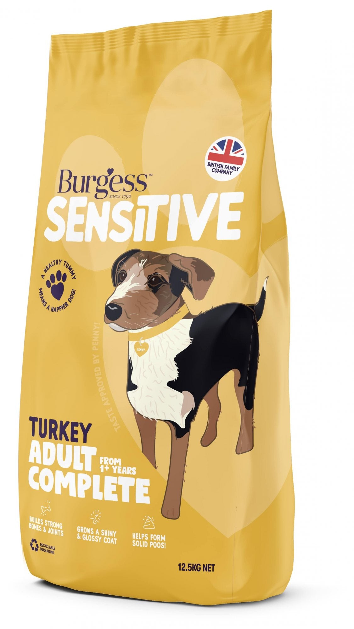 Burgess Sensitive Adult - Turkey & Rice - 12.5kg