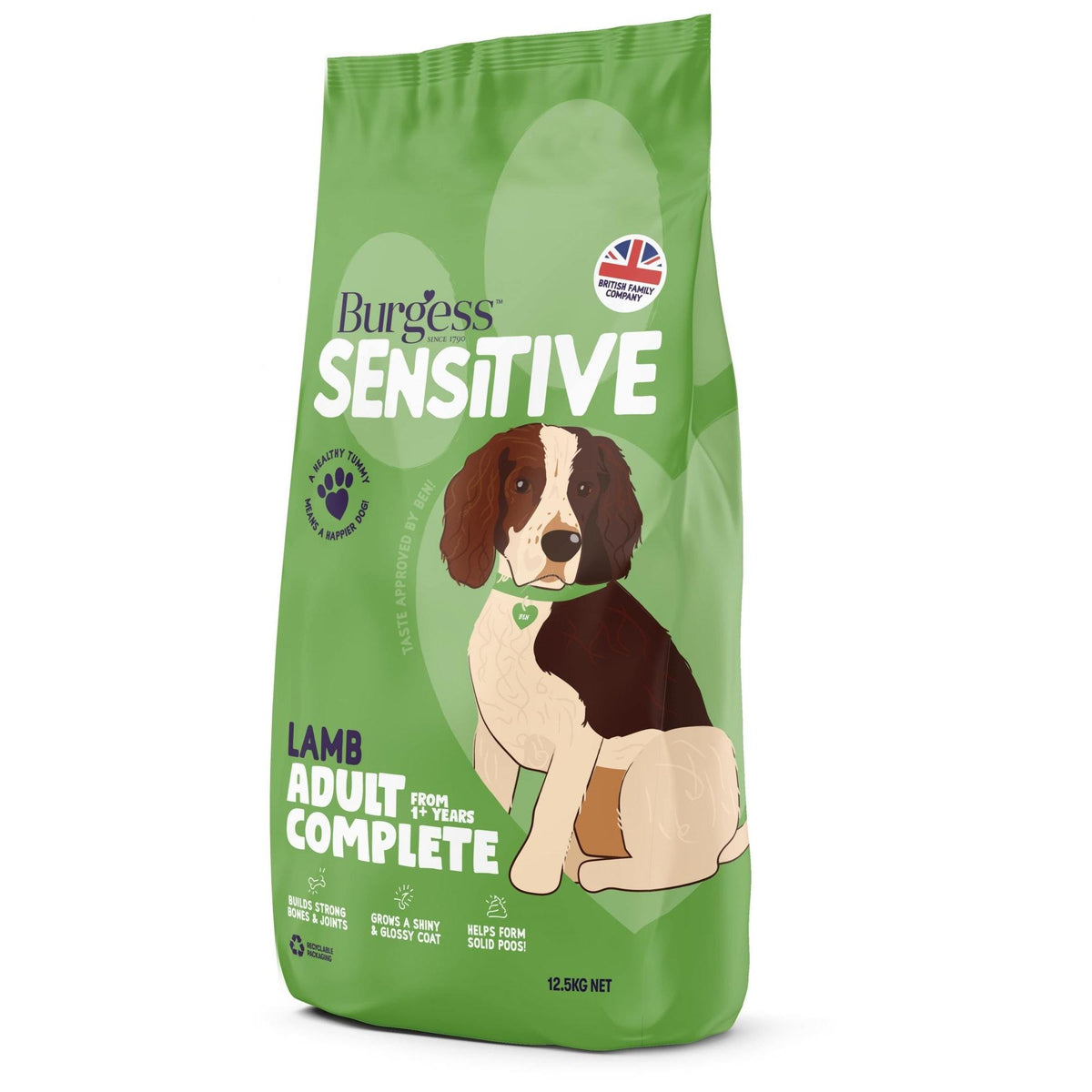 Burgess Sensitive Adult - Lamb & Rice - 12.5kg