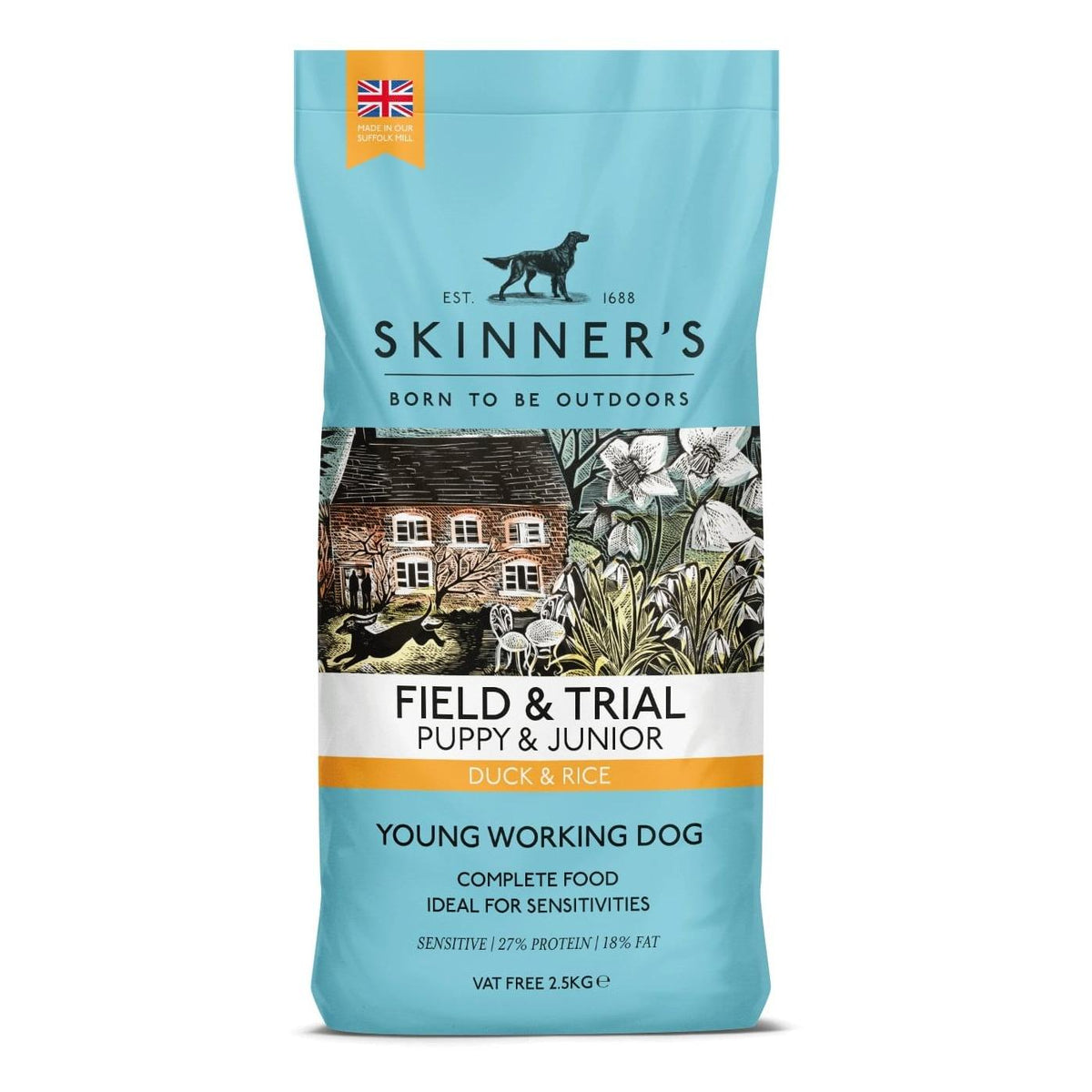 Skinners F&t Puppy/junior - Duck - 2.5kg