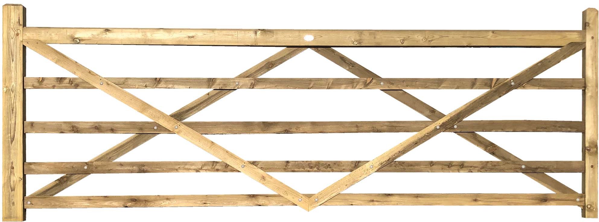 5 Spell Wood Field Gate 6'