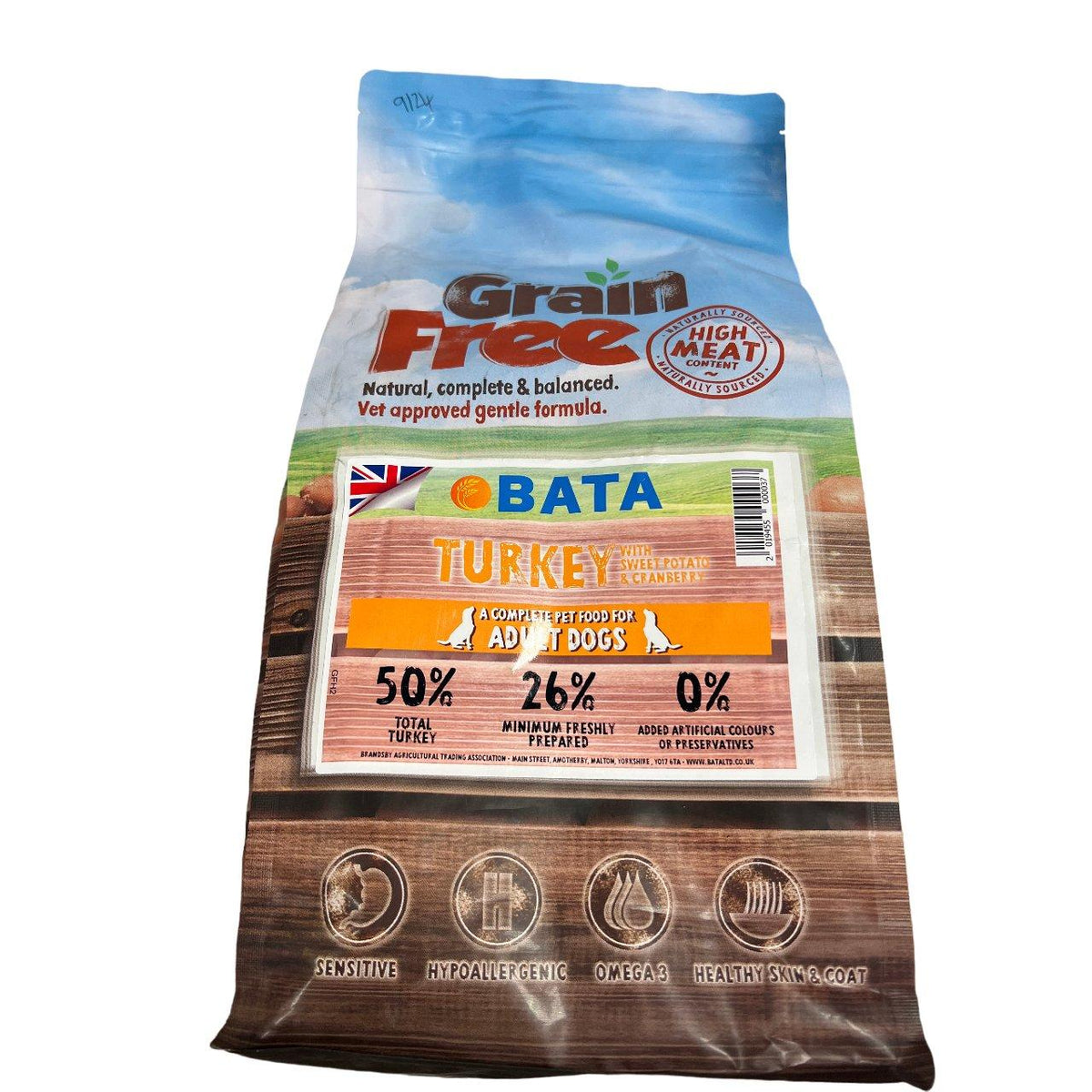 BATA Grainfree Complete Dog Food Adult - 2kg
