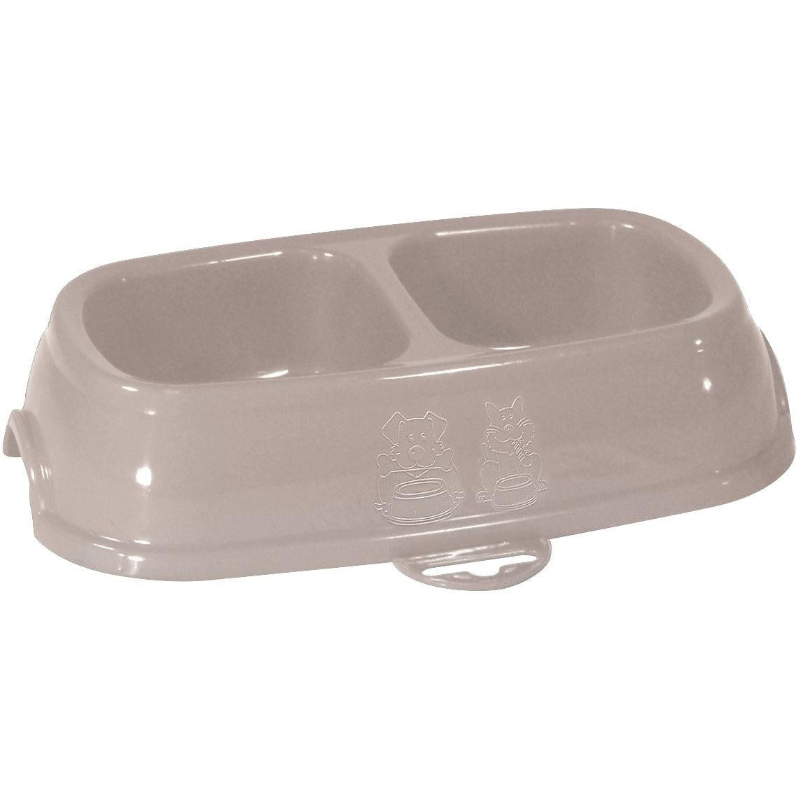 Kerbl Twin Plastic Bowl 2 X 200ml
