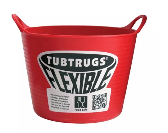 Micro Tubs Ideal For Crafty Ponies Feed Bucket Red