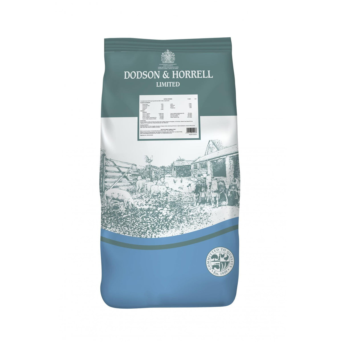 Dodson & Horrell Ostrich Grower Pellets - 20kg