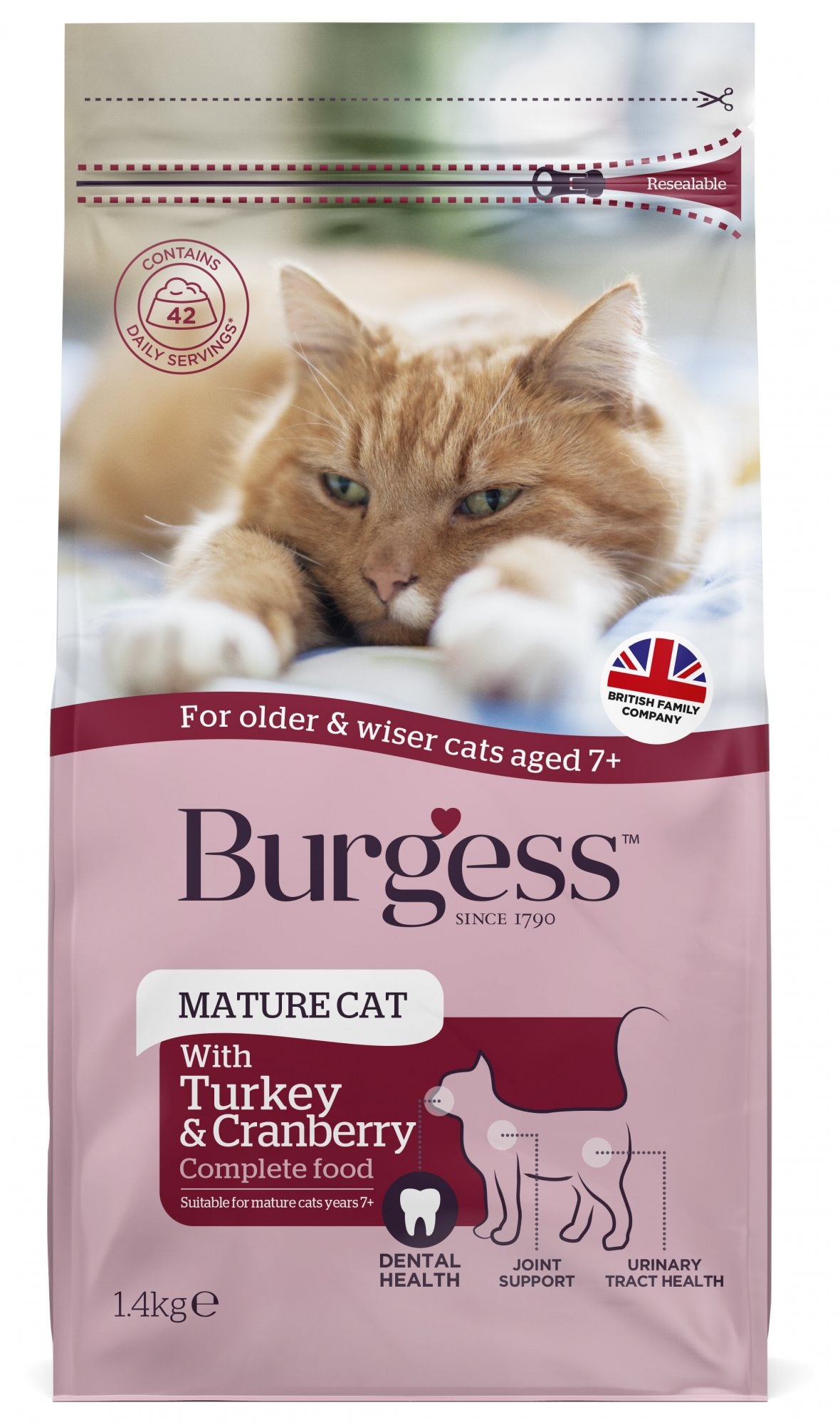 Burgess Supacat Mature - 1.4kg